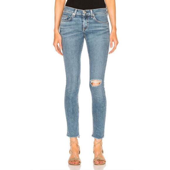 Rag & Bone Distressed Skinny Jean Denim Size 25 - Picture 15 of 15
